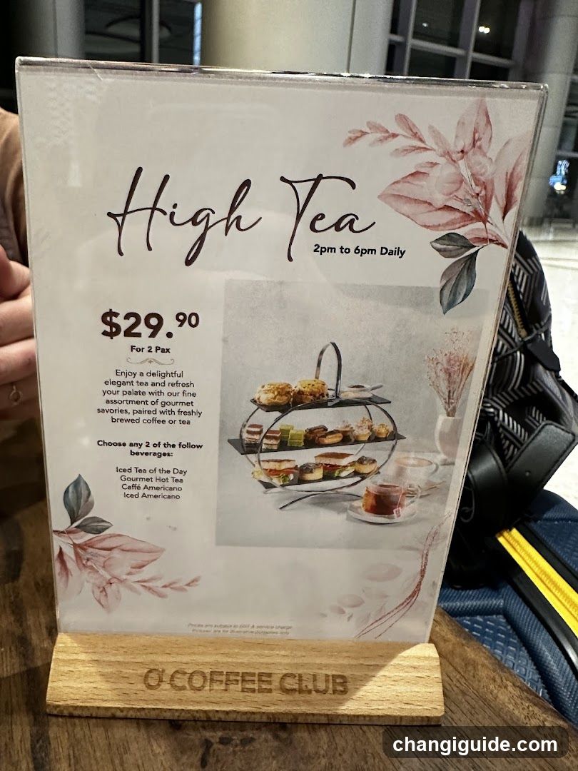 High Tea Menu