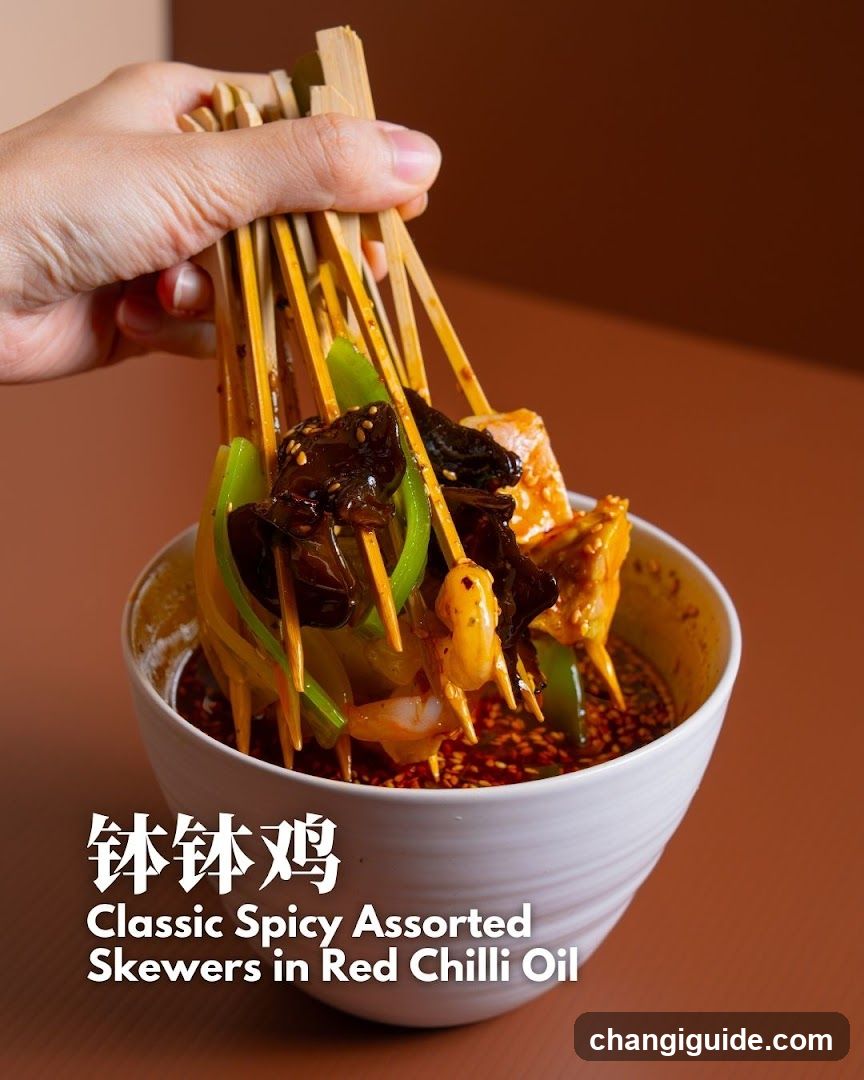 Classic Spicy Assorted Skewers in Red Chilli Oil