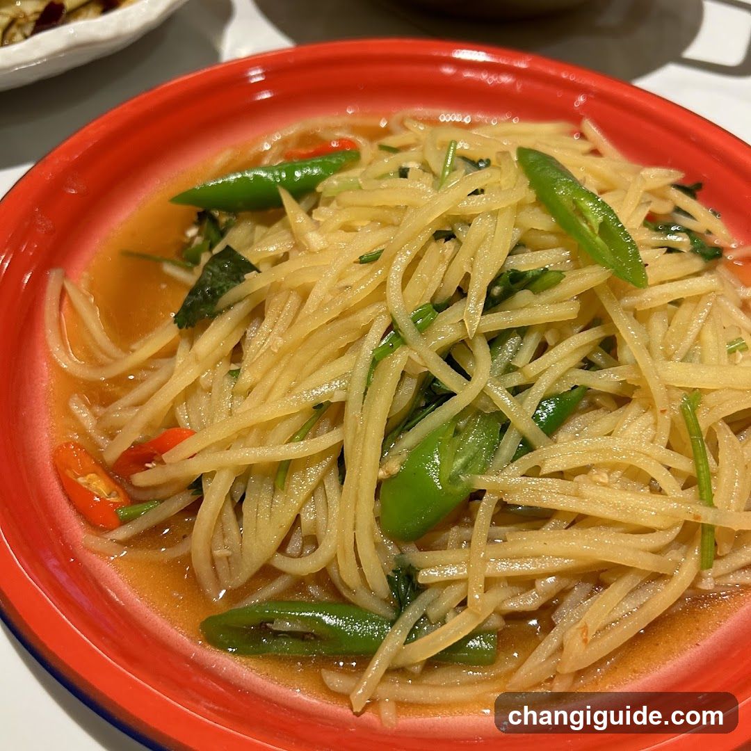 Stir-fried Potato Shreds with Green Peppers