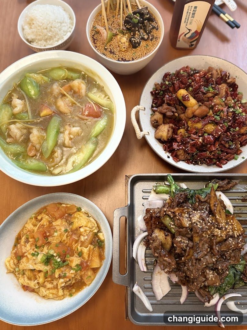 Chinese Meal Spread