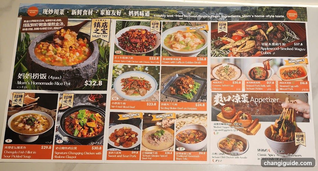 Freshly wok-fried Sichuan flavors, Fresh ingredients, Mom's home-style taste.