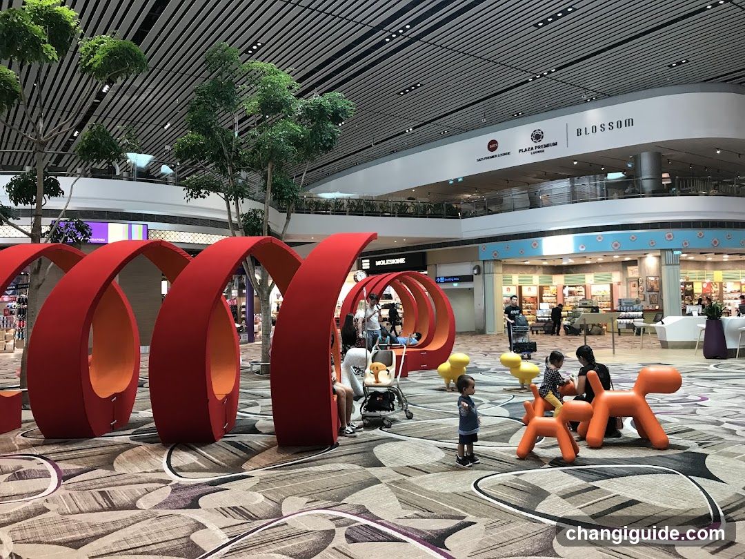 Airport Terminal Interior with Play Area