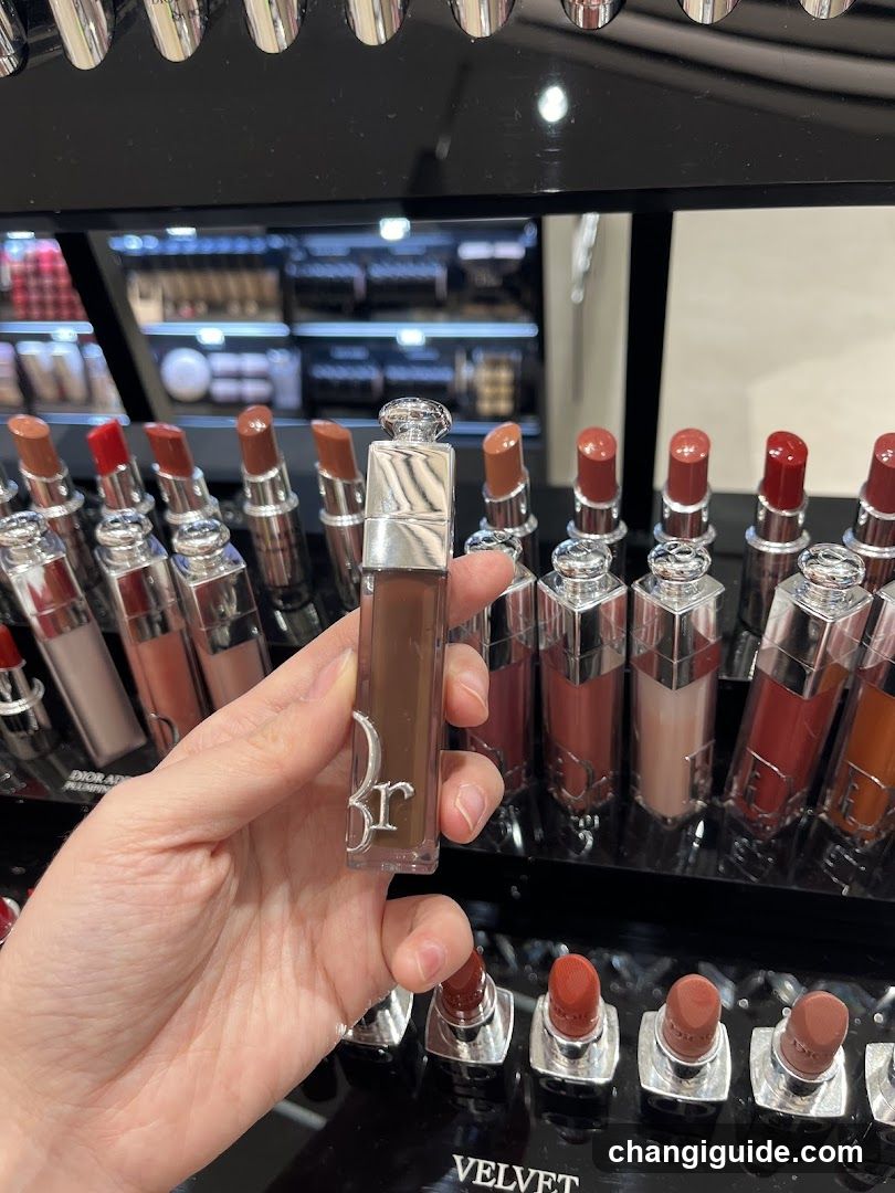 Lipstick Display in Store