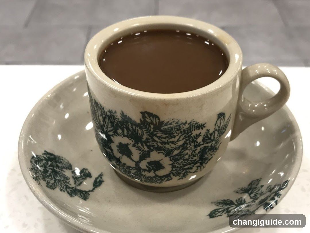 Coffee Cup with Floral Pattern