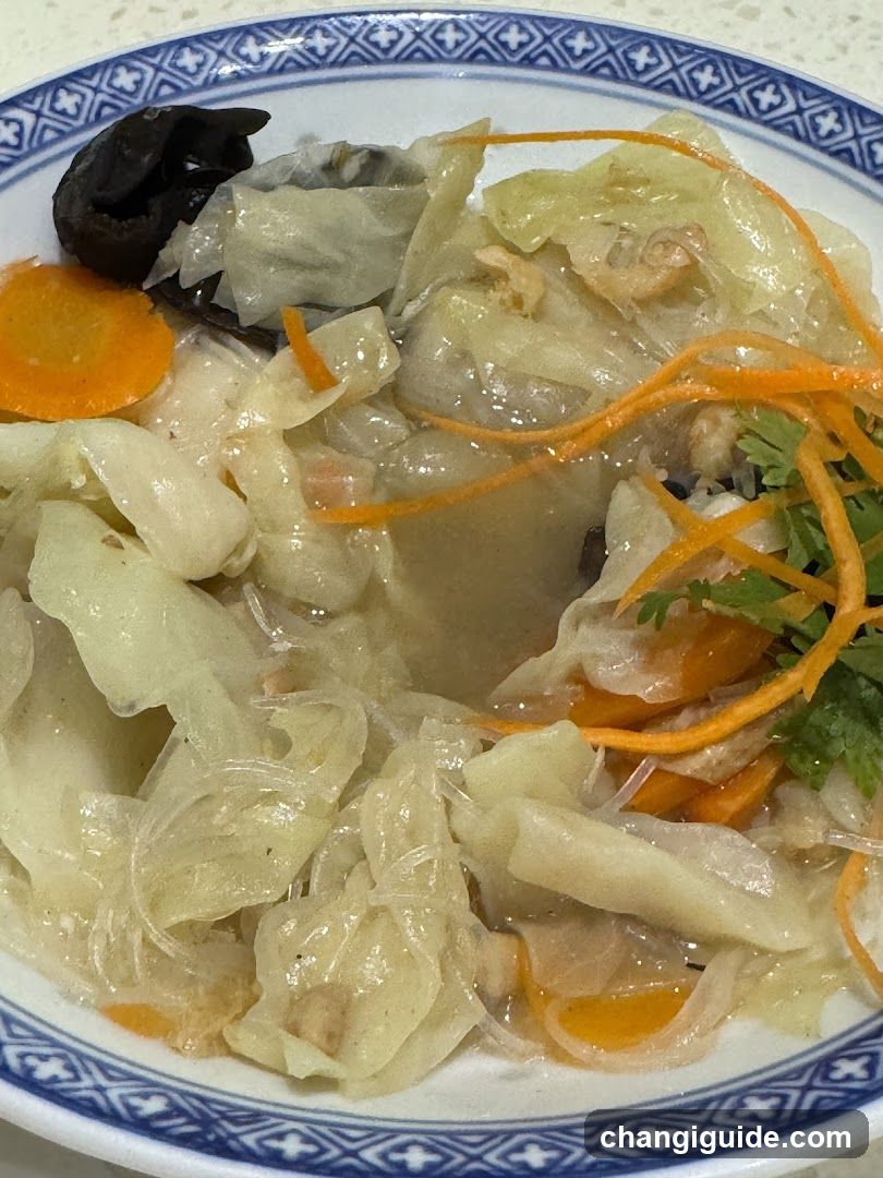 Cabbage and Wood Ear Fungus with Carrots