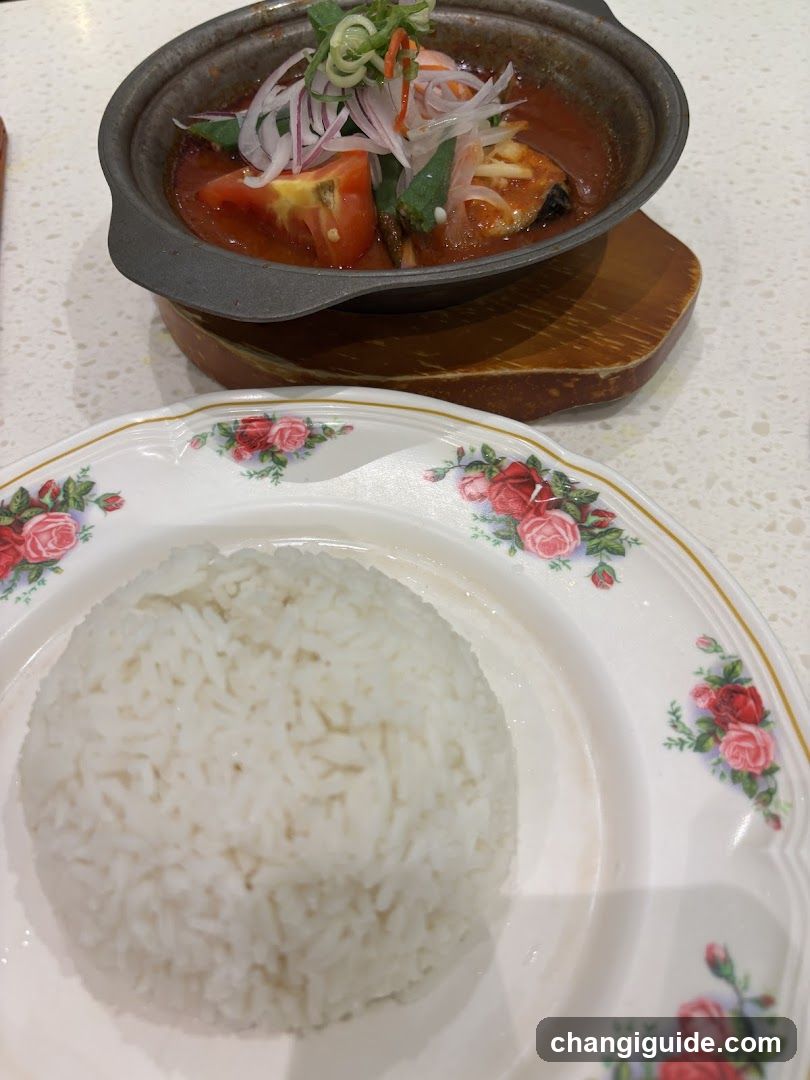 Sambal Fish Head with Rice