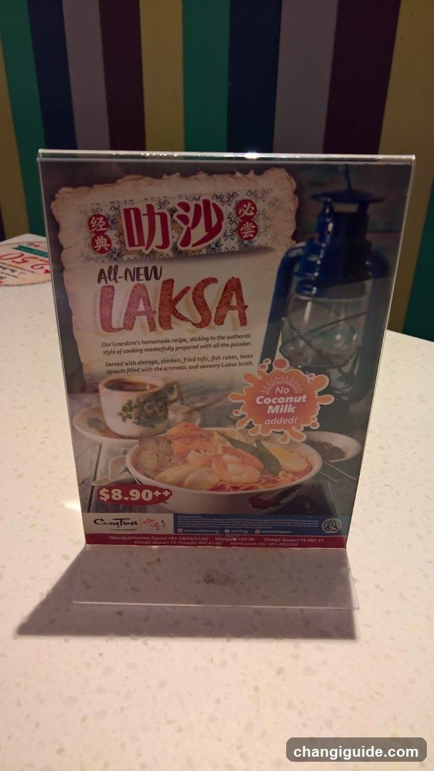 Laksa Menu Standee