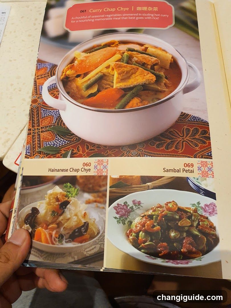 Curry Chap Chye Menu Page