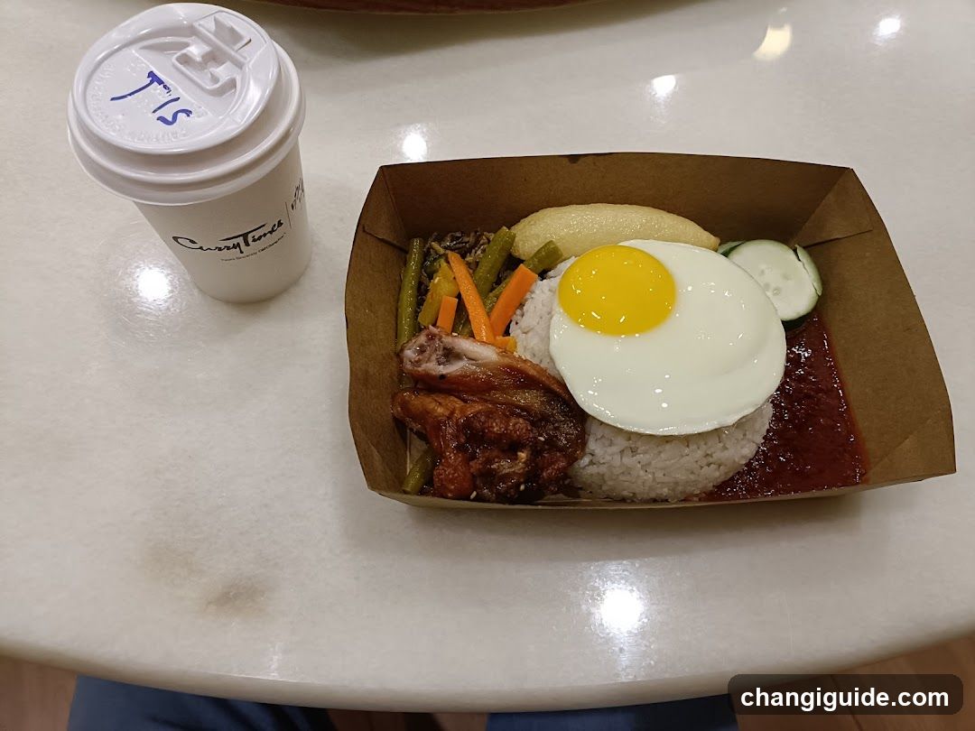Nasi Lemak Box with Coffee
