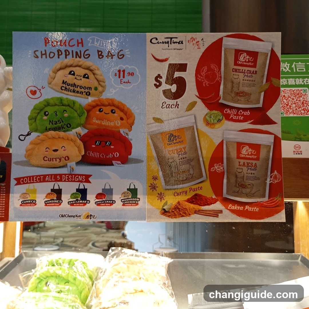 Old Chang Kee Merchandise Display