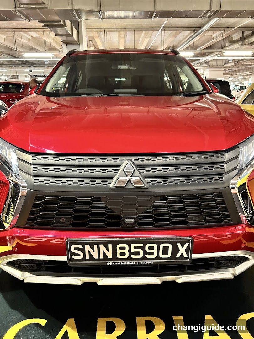 Red Mitsubishi Pajero Sport Front View