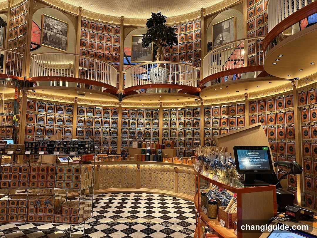 Interior of a luxury gift shop or department store