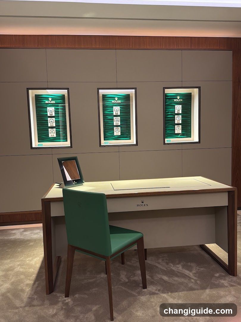 Roleux Watch Display Interior