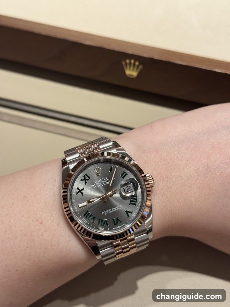 Rolex Datejust on wrist