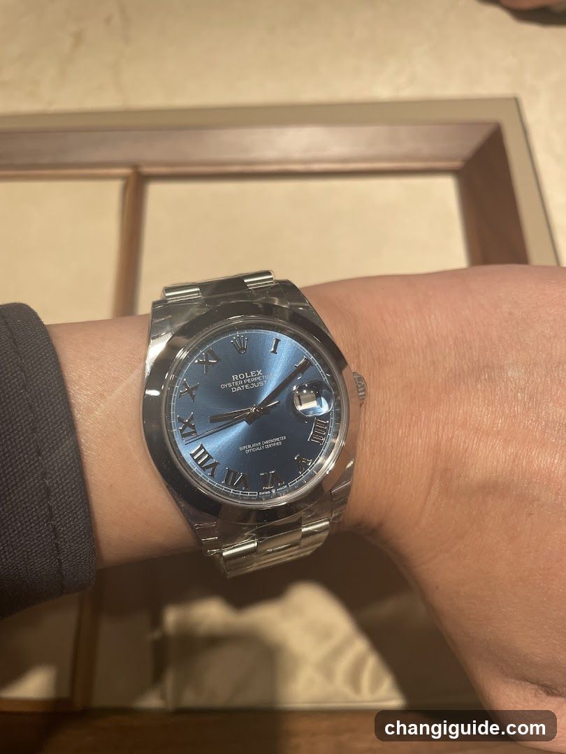Rolex Datejust on wrist