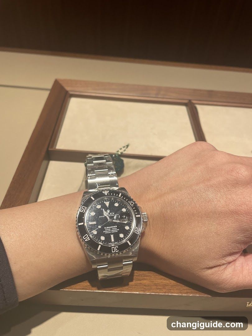Rolex Submariner on wrist