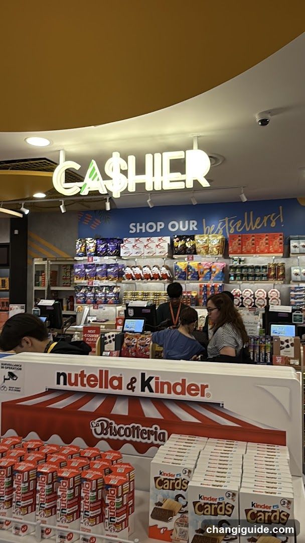 Cashier Counter with Nutella and Kinder Display