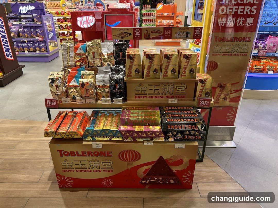 Toblerone and KitKat Display in Store
