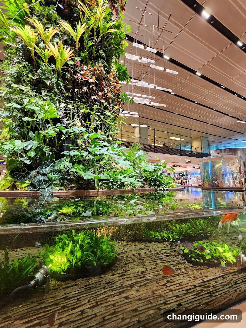 Indoor Aquarium and Vertical Garden Display