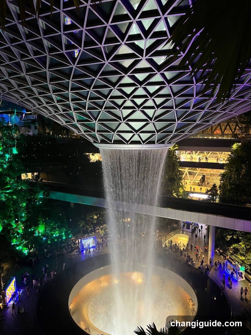 Rain Vortex at Jewel Changi Airport