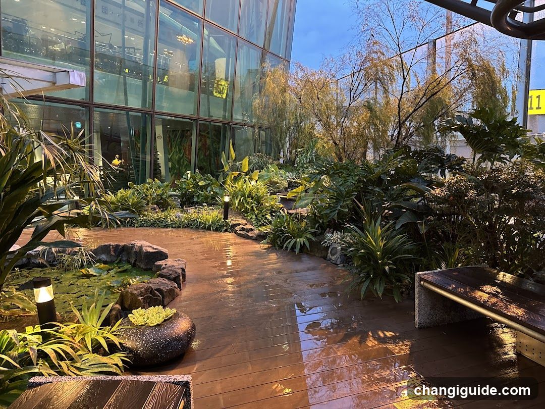 Garden Pathway at Dusk
