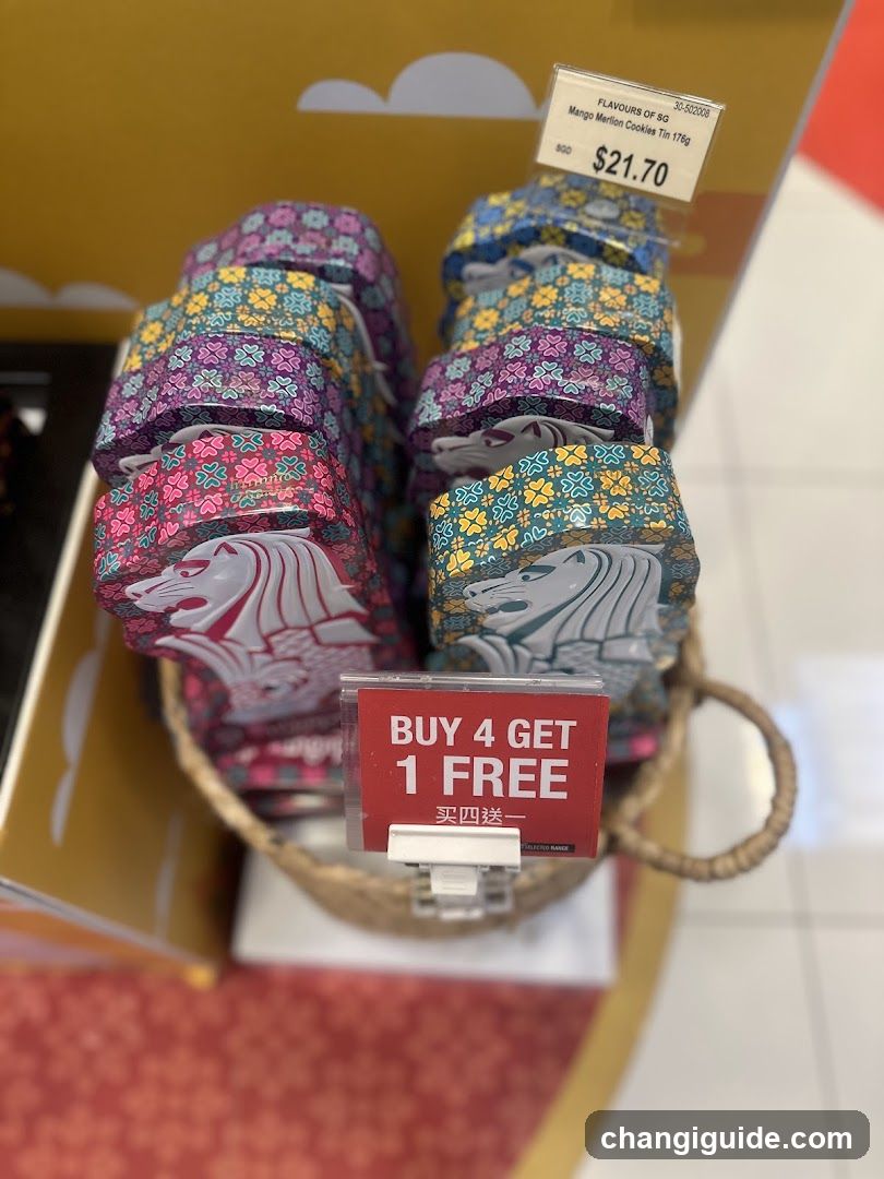 Mango Merlion Cookies Tin Display