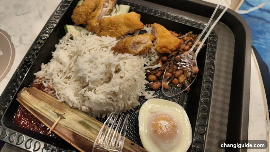 Burger Rice Meal Tray