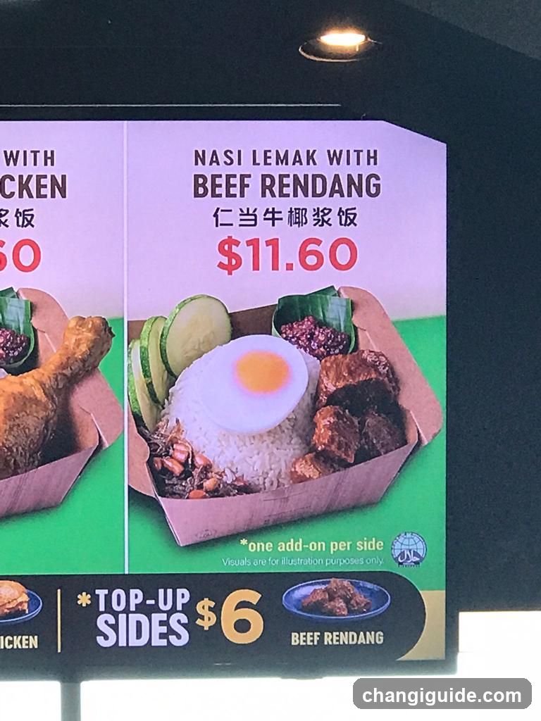 Nasi Lemak Menu Board