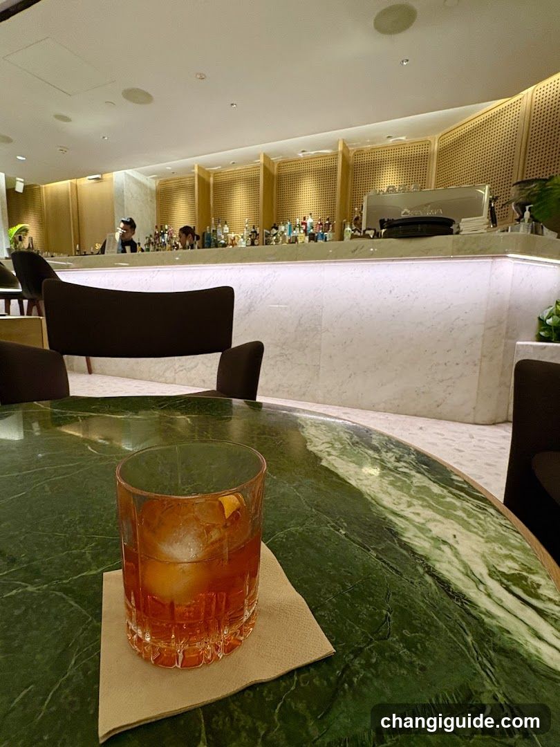 Bar Interior with Cocktail