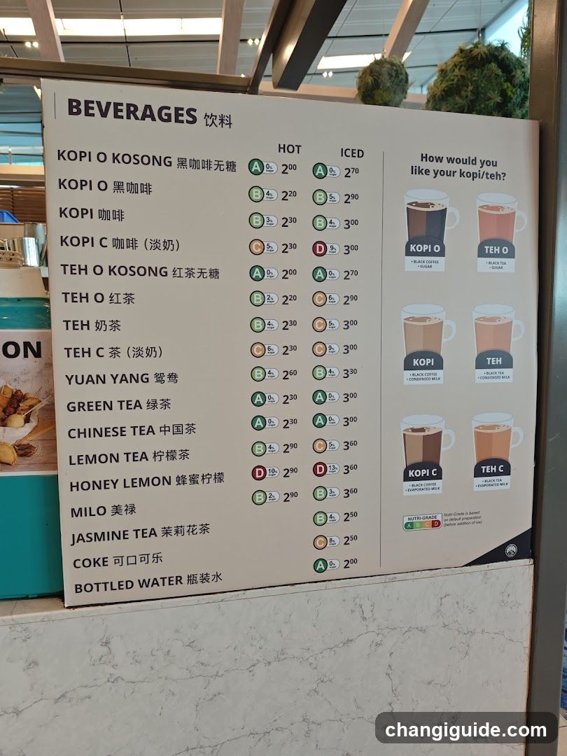 Beverages Menu Board