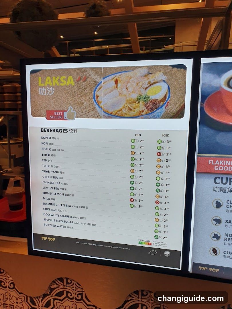 Laksa Menu Board