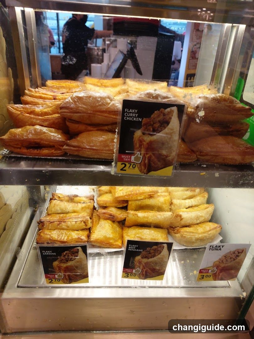 Flaky Pastries Display