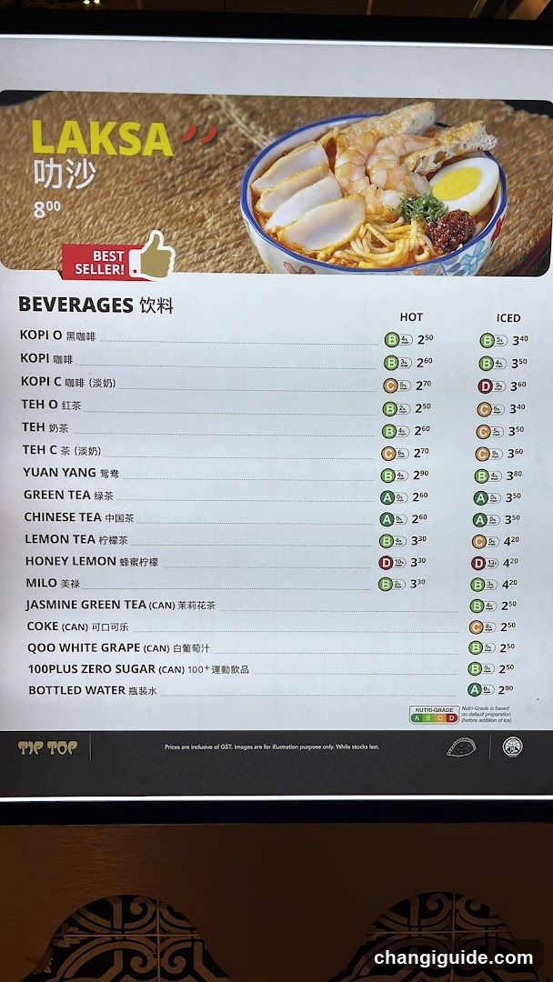 Laksa Menu Board