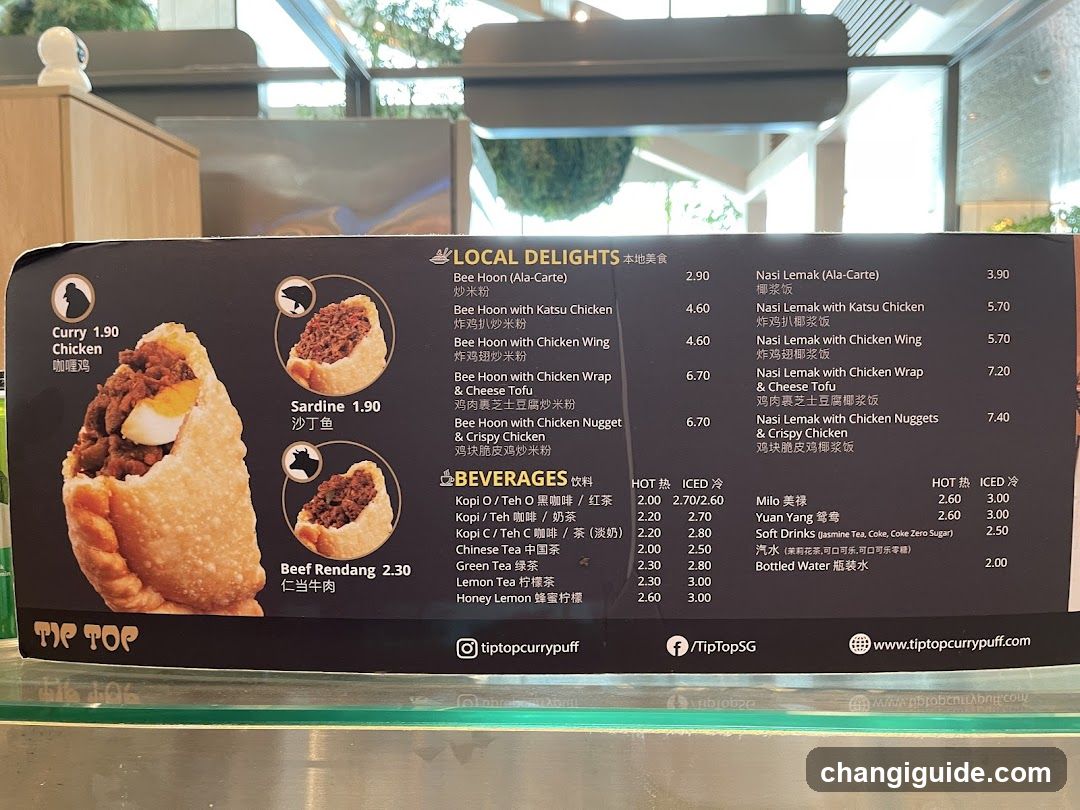 Curry Puff Menu Board