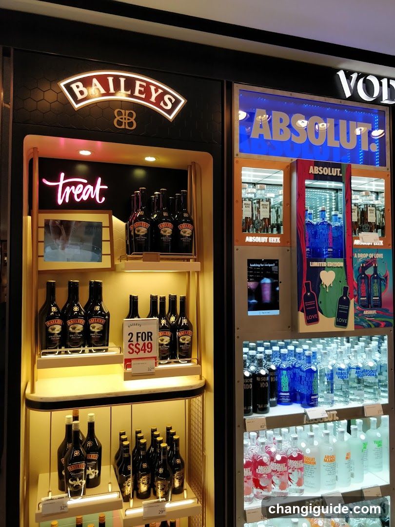 Baileys and Absolut Vodka Display