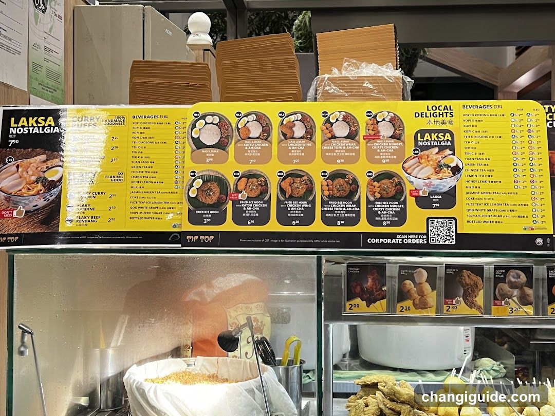Laksa Nostalgia Menu Board
