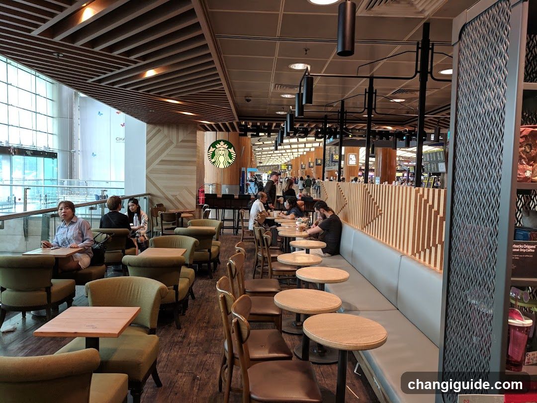 Starbucks Interior with Seating Area