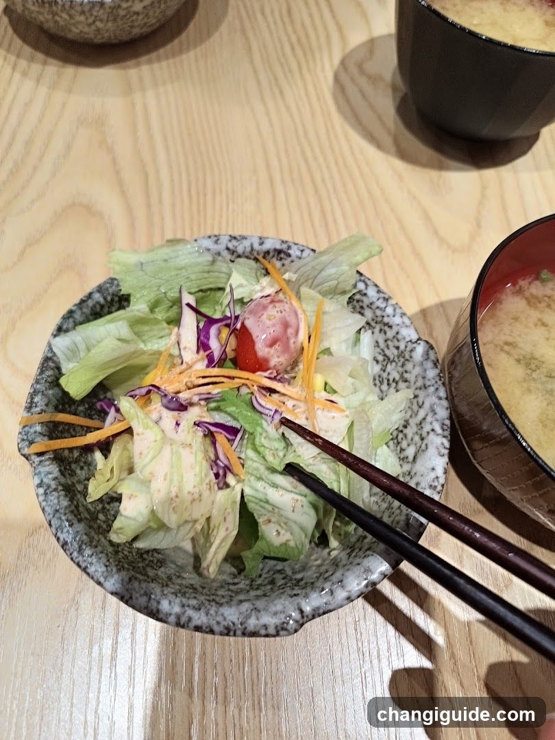 Salad Bowl with Chopsticks