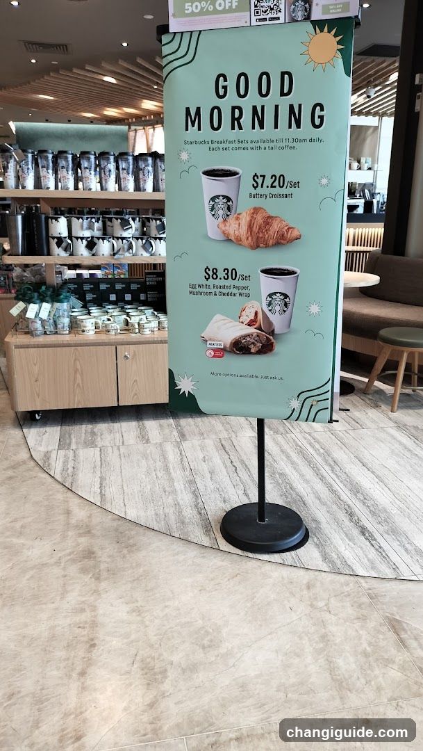 Starbucks Morning Promo Display