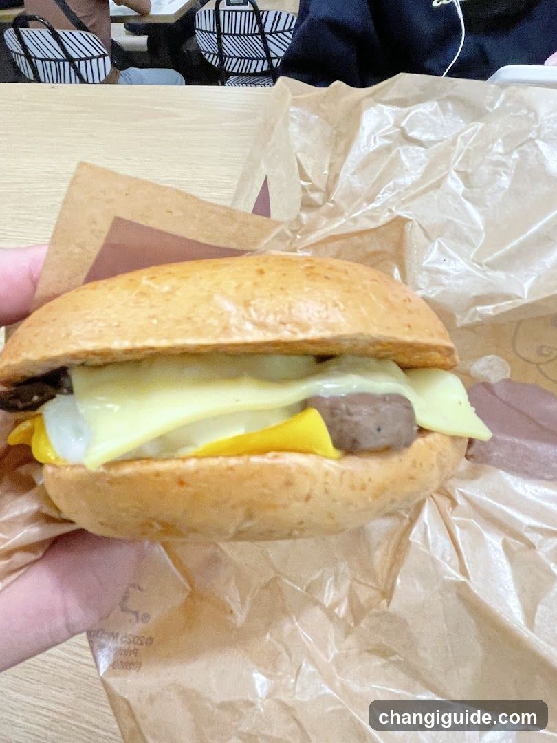 Cheeseburger with Melon and Beef Patty