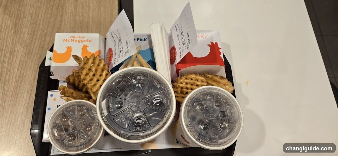 Fast Food Meal Tray