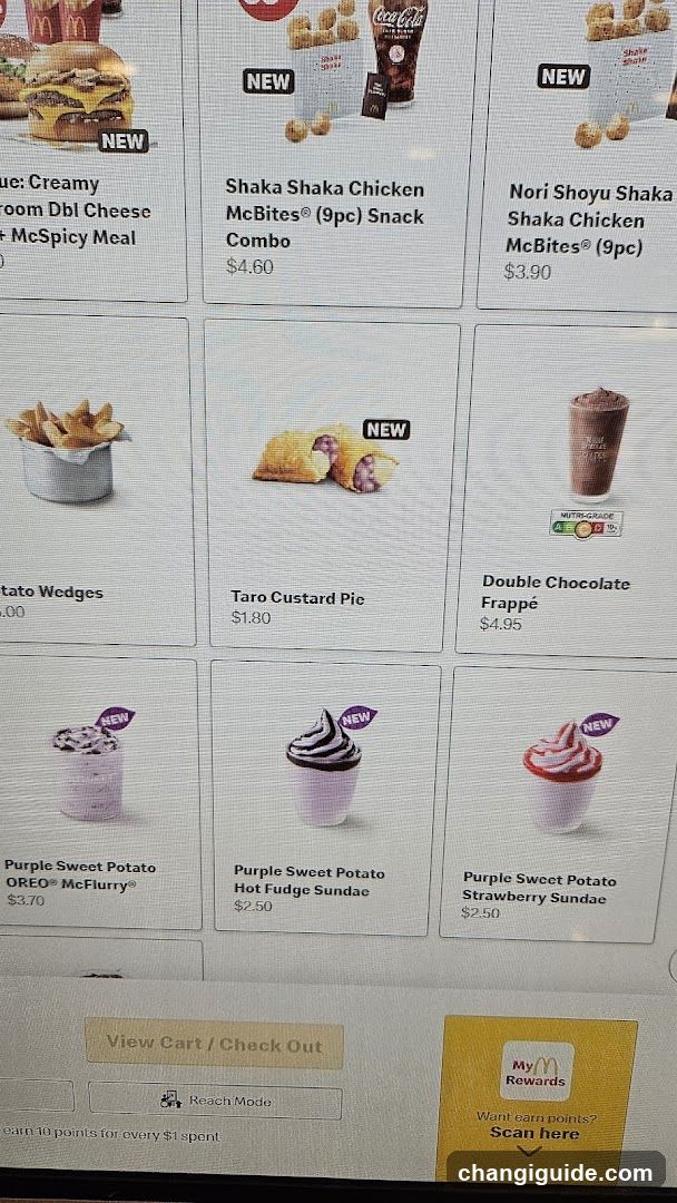 McDonald's Mobile Menu