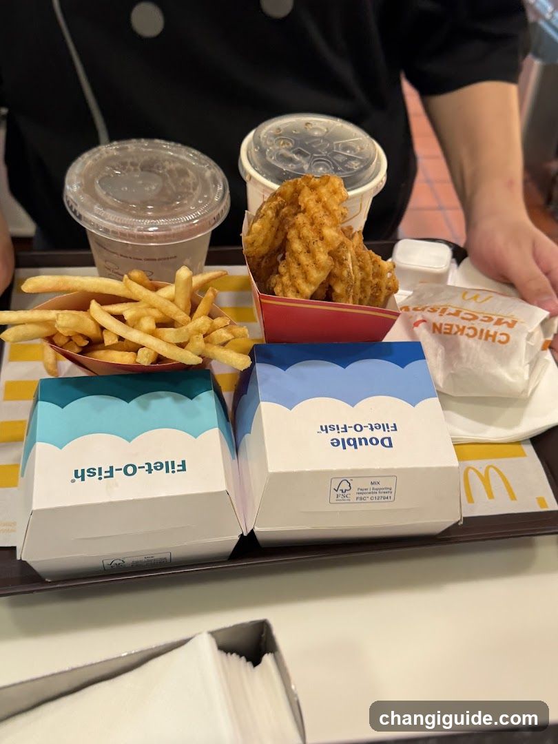 Fast Food Meal Tray