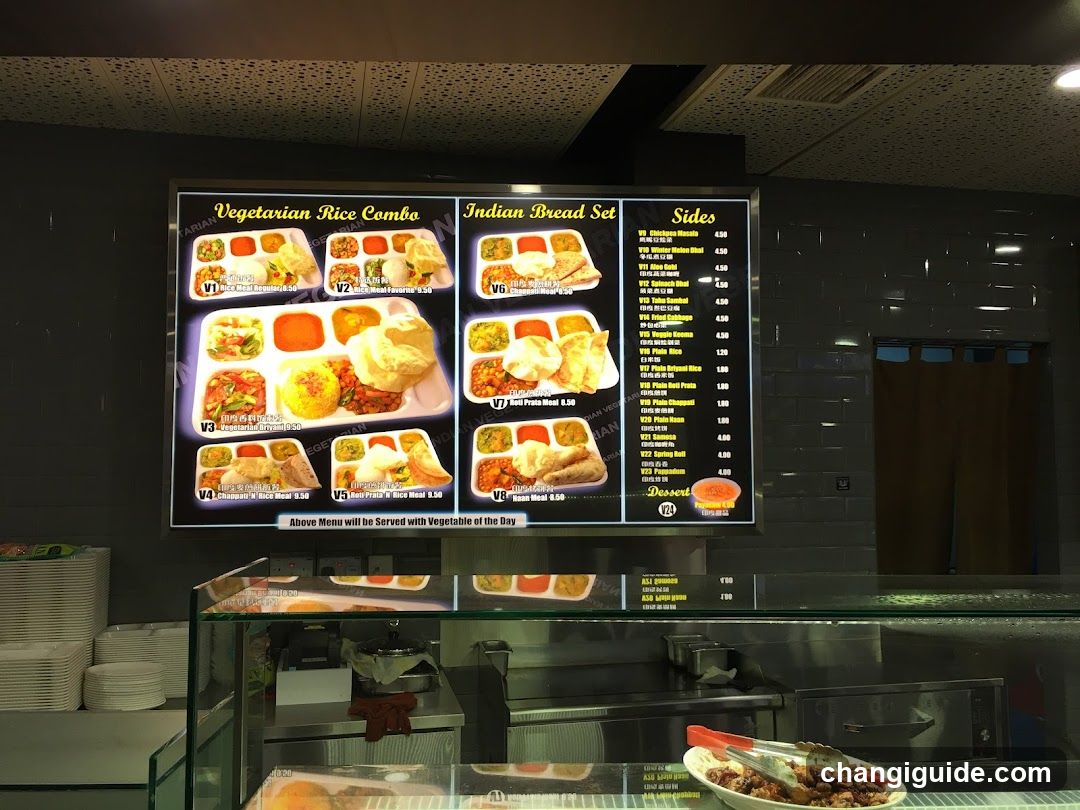 Indian Restaurant Menu Board