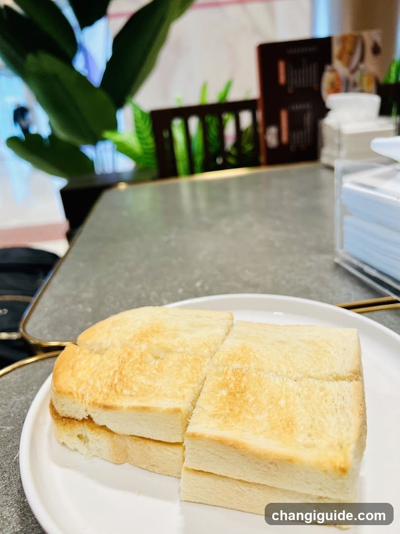 Toasted Bread on Plate