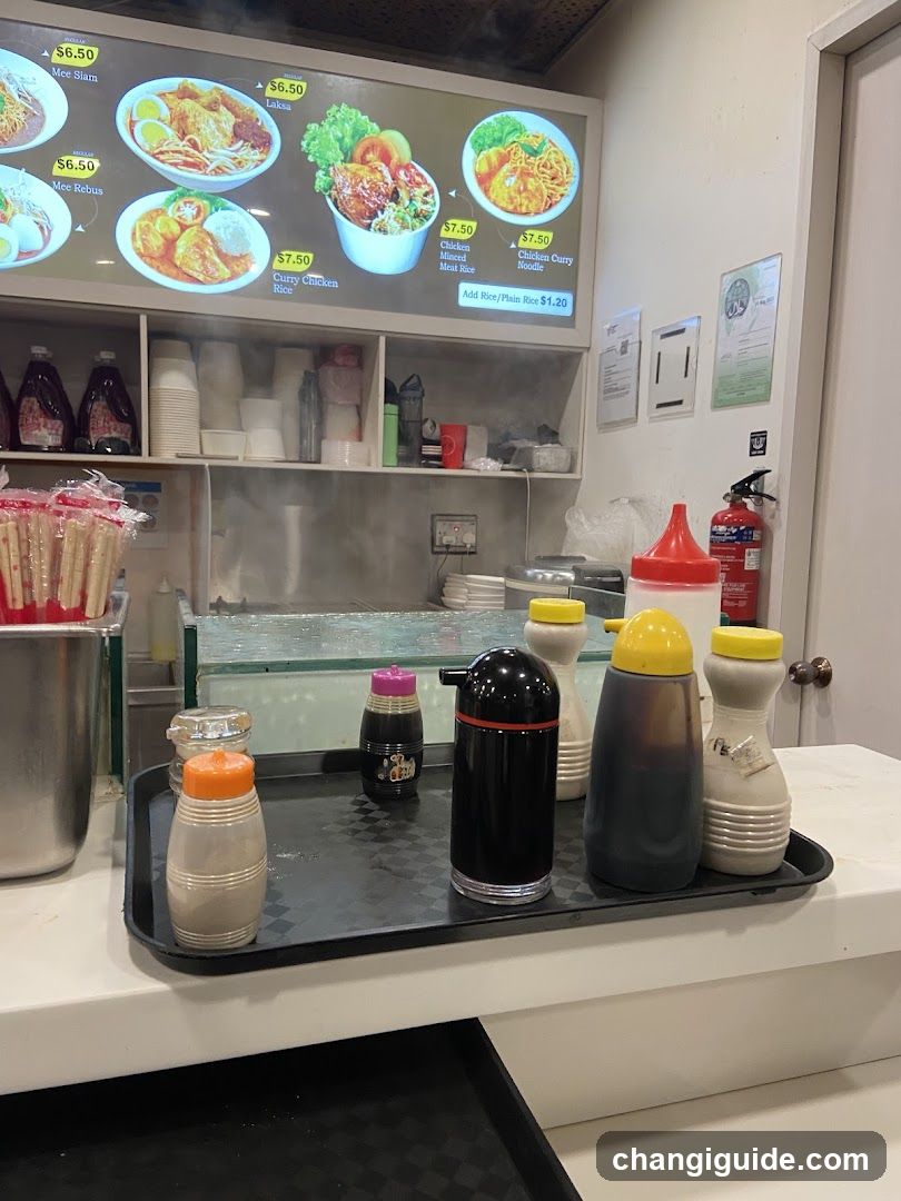 Food Counter with Menu Display