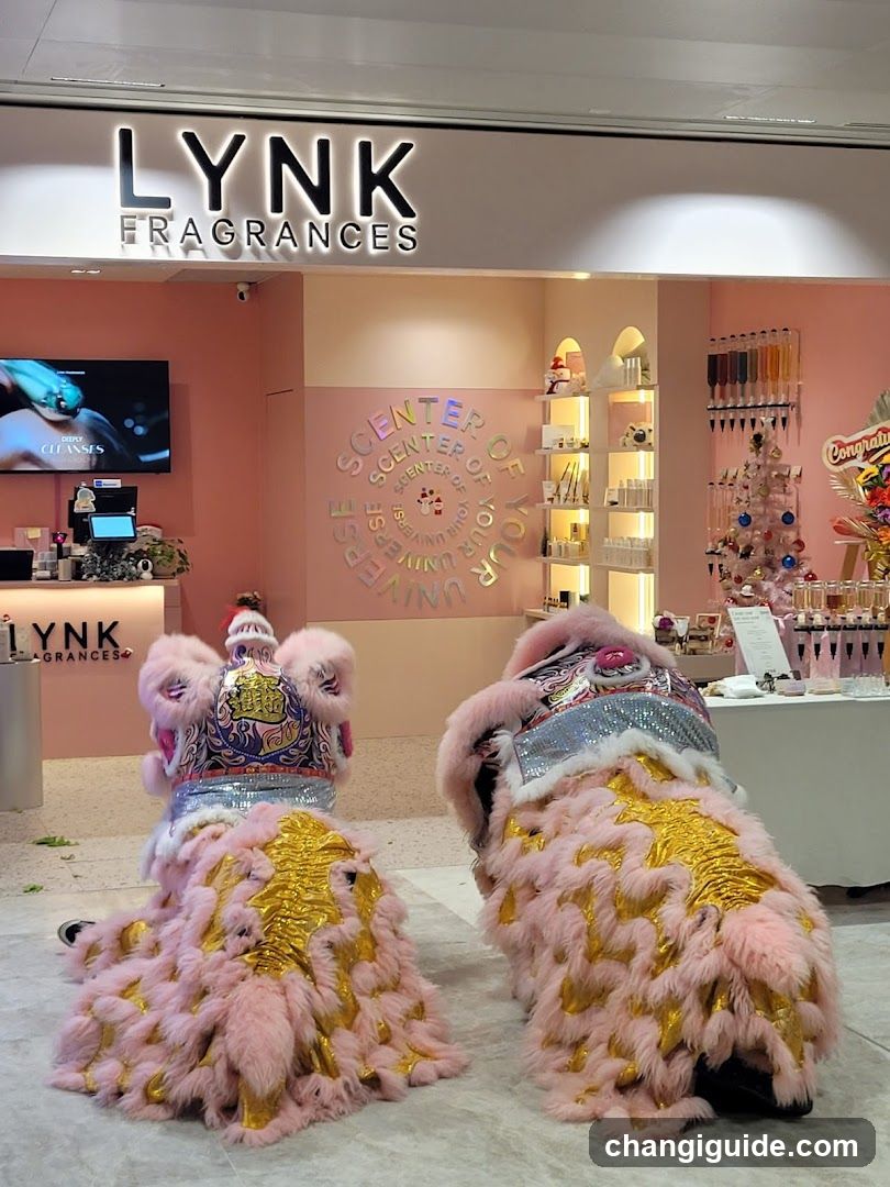 Lynk Fragrances Interior with Lion Dance Performance