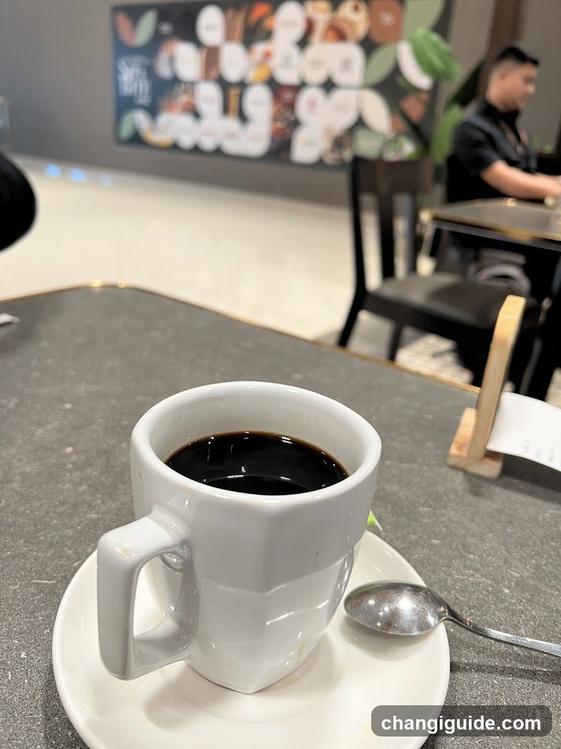 Coffee Cup in Cafe Interior
