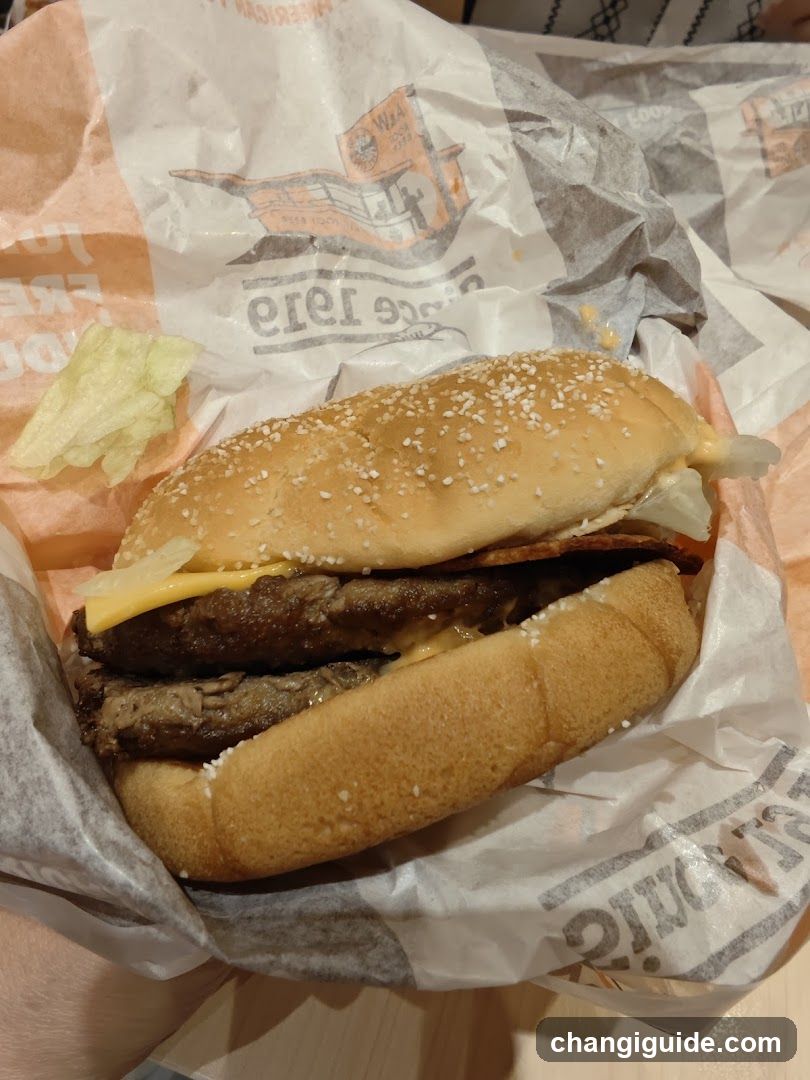 Burger in Wrapper