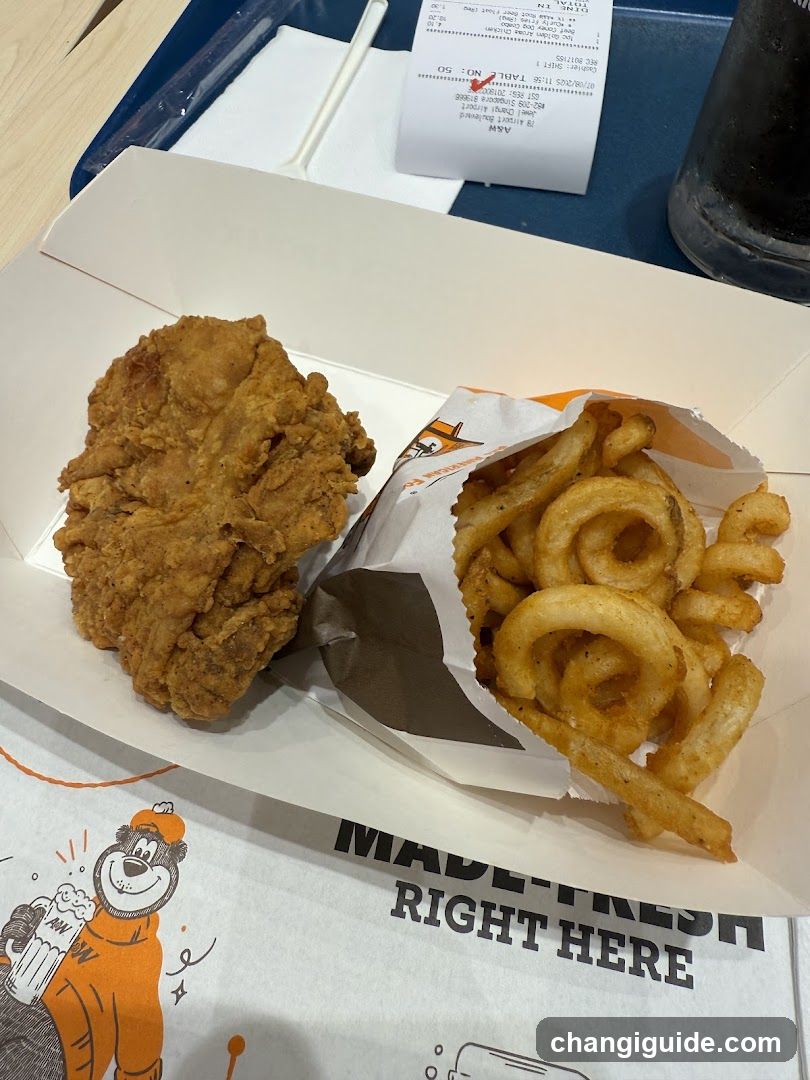 Fried Chicken and Fries Meal